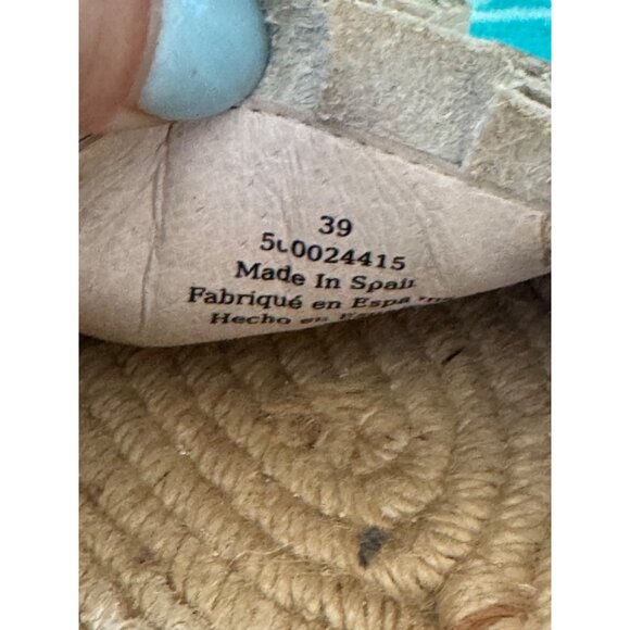 Free People Island Time Espadrille In White Slip-On Sandals  Size 39 - Picture 9 of 12